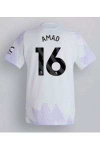 Fotbalové Dres Manchester United Amad Diallo #16 Venkovní Oblečení 2025-26 Krátký Rukáv